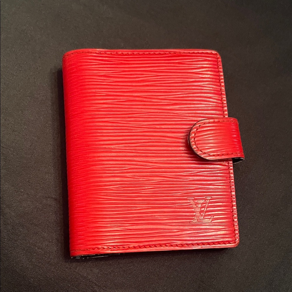 Louis Vuitton Scarlet Epi Leather Card Holder